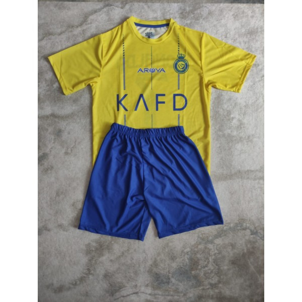 RODAK WEAR Cristiano Ronaldo 7 Al Nassr Yeni Sezon Şortlu Çocuk Forması Futbol Malzemeleri Fiyatı