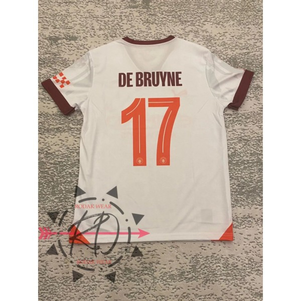 RODAK WEAR Kevin De Bruyne 17 Manchester City 23-24 Yeni Sezon Beyaz Forması Futbol Malzemeleri Fiyatı