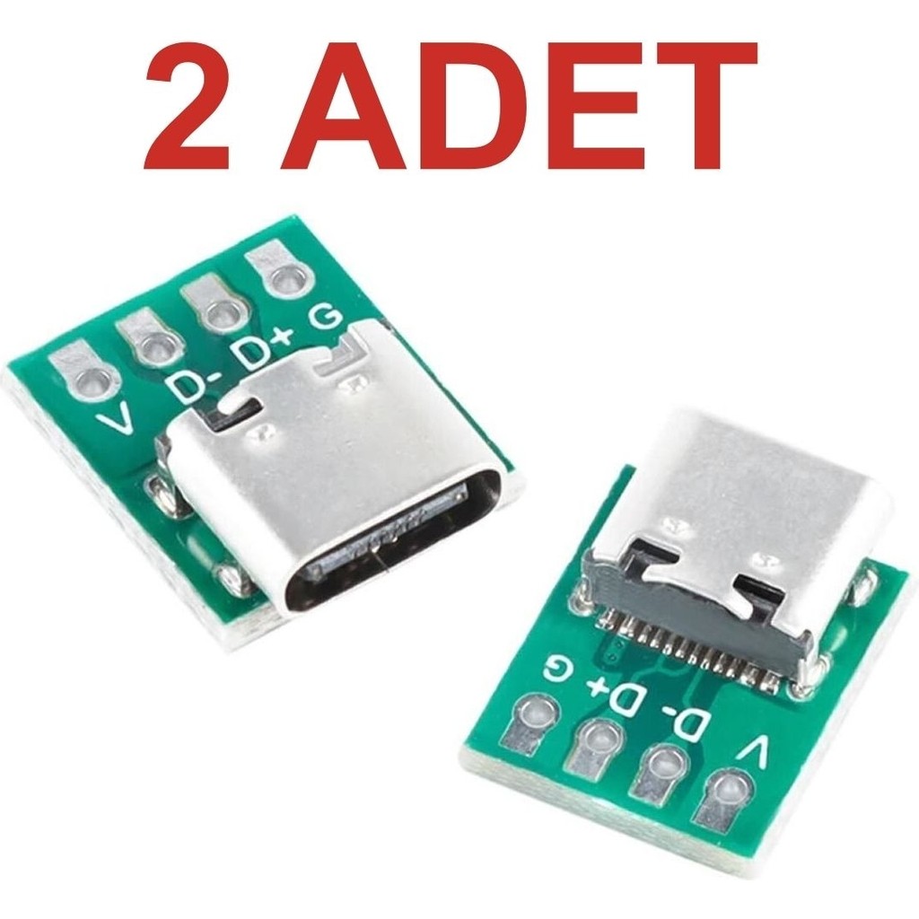 Rodevino 2 Adet Usb Type C 4 Pin Dıp Çevirici 2.54 mm – Type C Adaptör Pcb Bilgisayar Çevirici ve Adaptörü Fiyatı