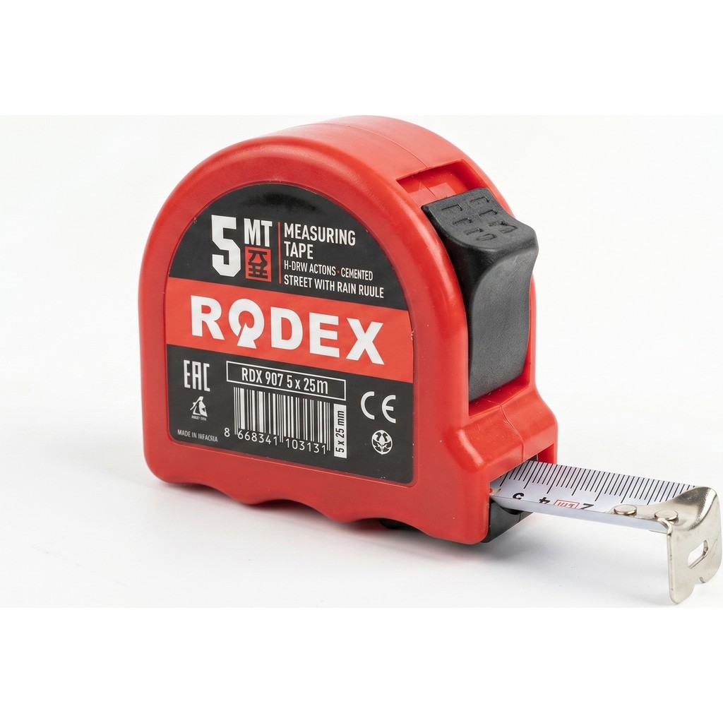 Rodex 5m x 25MM Çift Stoplu Profesyonel Şerit Metre Diğer Fiyatı