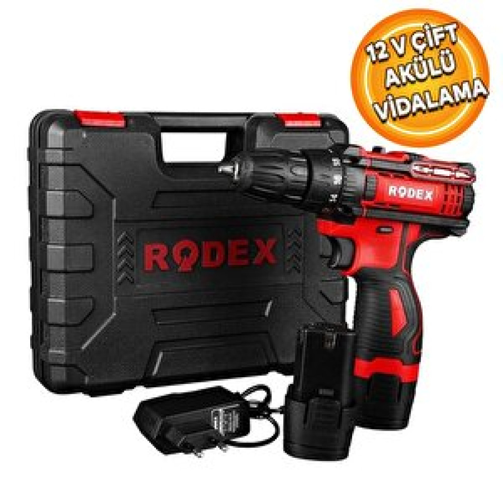 Rodex Rdx3321 Şarjlı Akülü Matkap 12 V Çift Akülü Vidalama Akülü Vidalama Makinesi Fiyatı