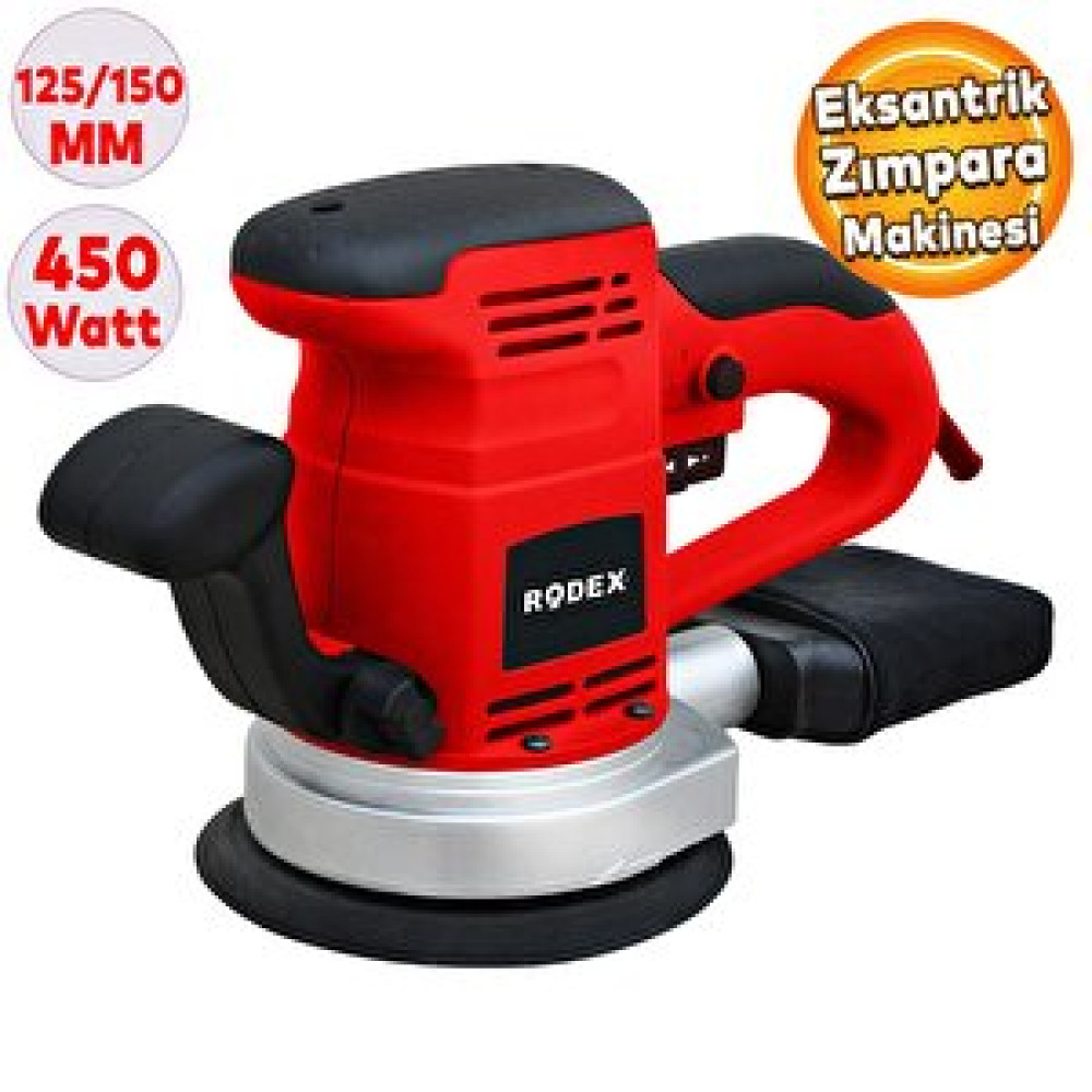 Rodex Rdx377 Elektrikli Eksantrik Zımpara Makinesi 450w 125 Mm Zımparalama Makinesi Fiyatı