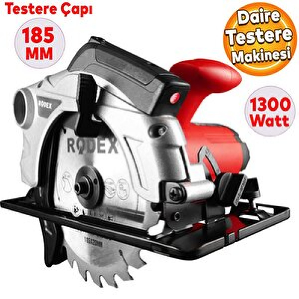 Rodex Rdx3821 Daire Testere Sunta Kesme Testere Daire Testere 185 Mm 1300w Testereler Fiyatı