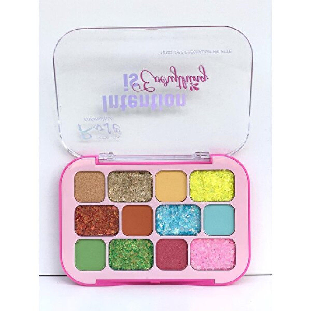 Roesıa Rose Cosmetics Glitter Far Rose Intentıon 12'li, Glitterli Far Paleti Göz Farı Fiyatı