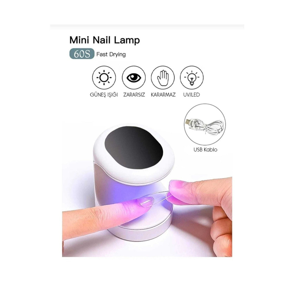 Roesıa Rose Cosmetics Protez Tırnak - Kalıcı Oje Mini Uv-led 16 Watt 3 Led Oje Kurutucu Manikür & Pedikür Seti Fiyatı