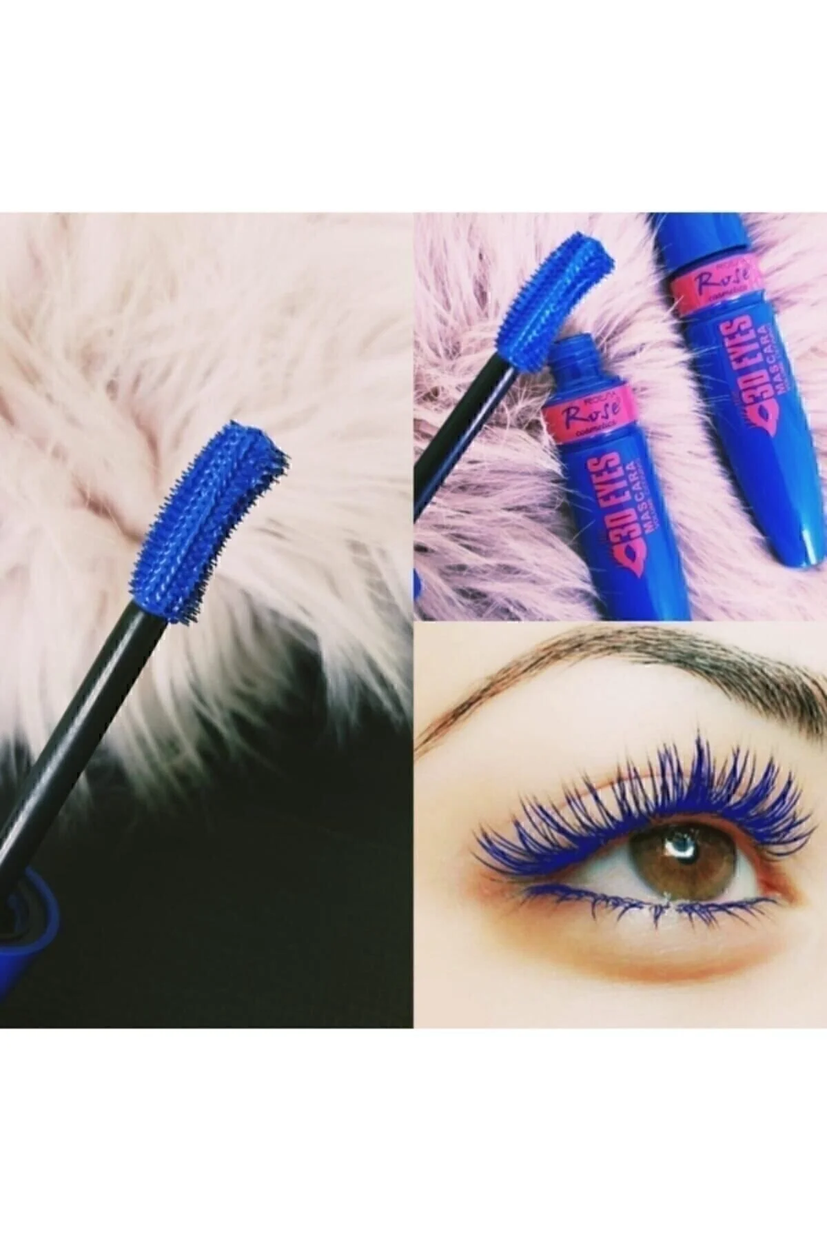 Roesıa Rose Cosmetics Rose Mavi Rimel Eyes 3d Blue Maskara" Rimeller / Maskaralar Fiyatı