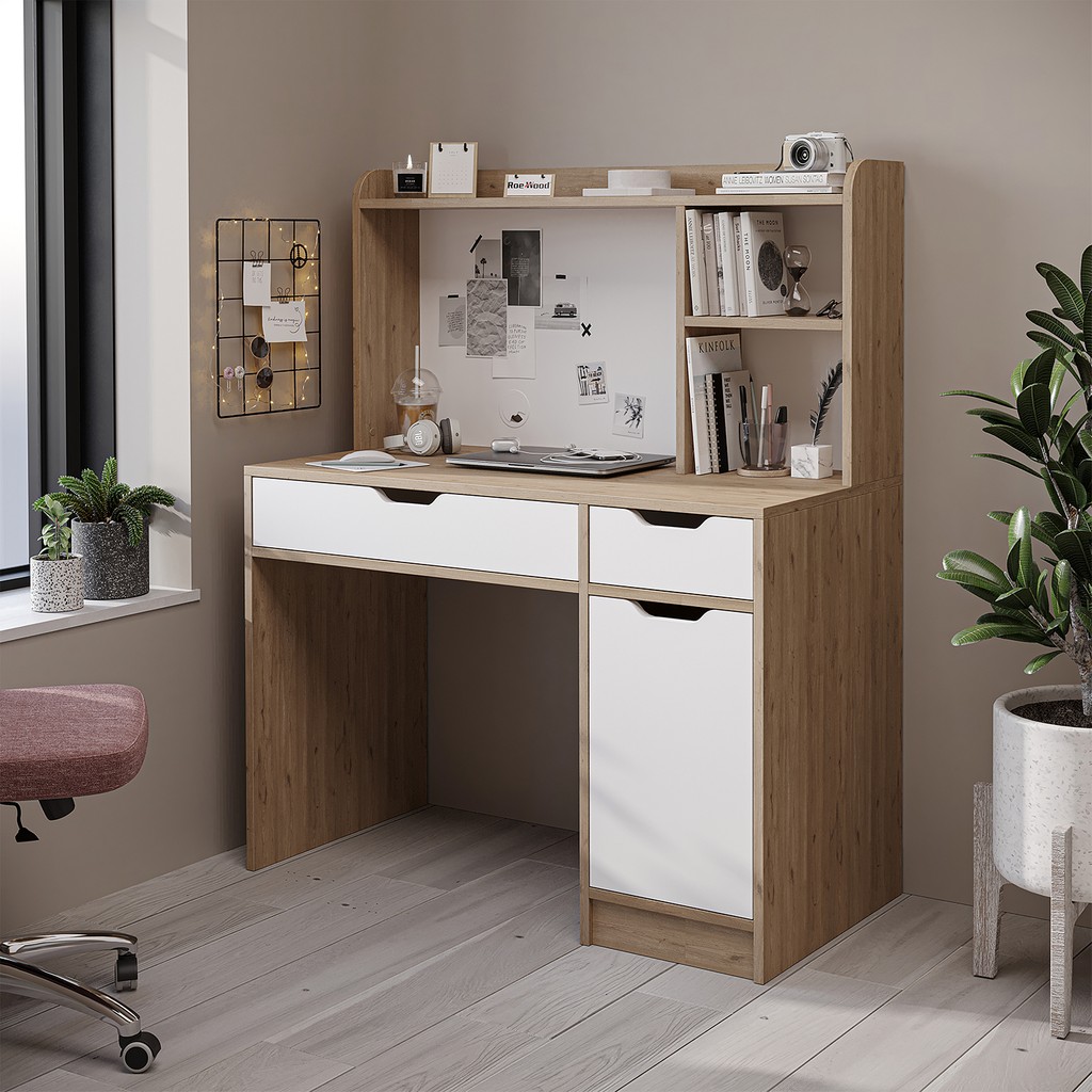 Roewood Country Çalışma Masası - 110*50*130 - Kahverengi Çalışma Masası Fiyatı