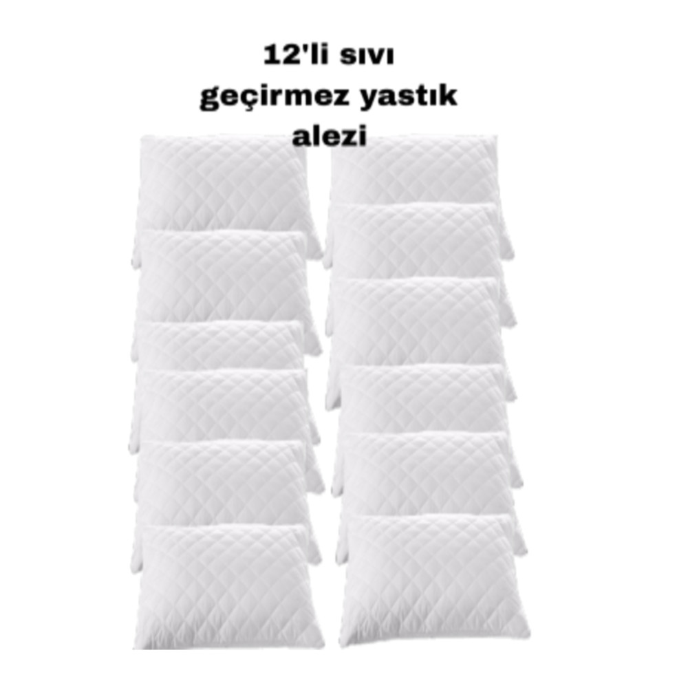 Roi Tekstil 12li Fermuarlı Kapitone Desenli Sıvı Geçirmez Koruyucu Yastık Alezi Yastık Kılıfı Fiyatı
