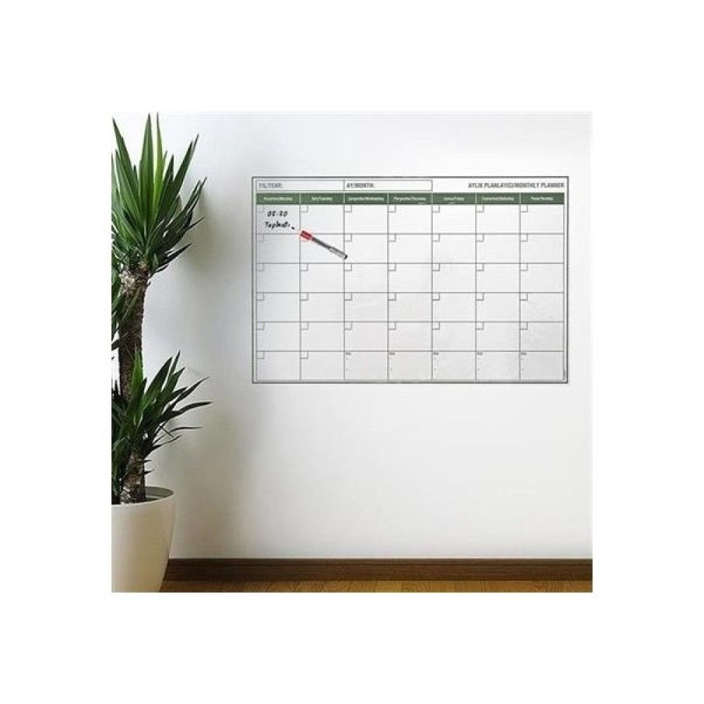Roichill Manyetik Yapışkanlı Bir Aylık Pro gr am Planlayıcı Takvim 85X56 cm Takvim Fiyatı