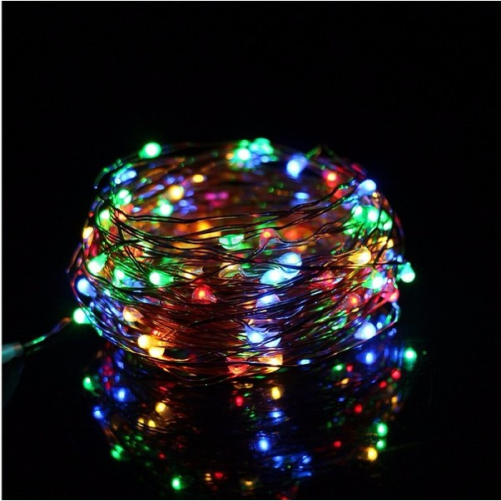Roichill Pilli Renkli Peri LED Işık Saçak 10 Metre Dekoratif Aydınlatma (Rgb) Led Aydınlatmalar Fiyatı