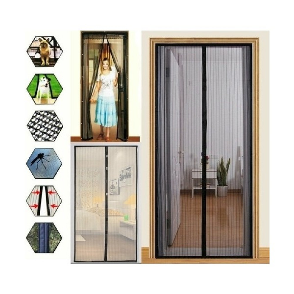 Roichill Roichil Pratik Manyetik Mıknatıslı Siyah Kapı Sinekliği Tülü 90 x 210 cm C87YT1262 - 1 Adet - 90x210 Bahçe Dekorasyon & Düzenleme Fiyatı
