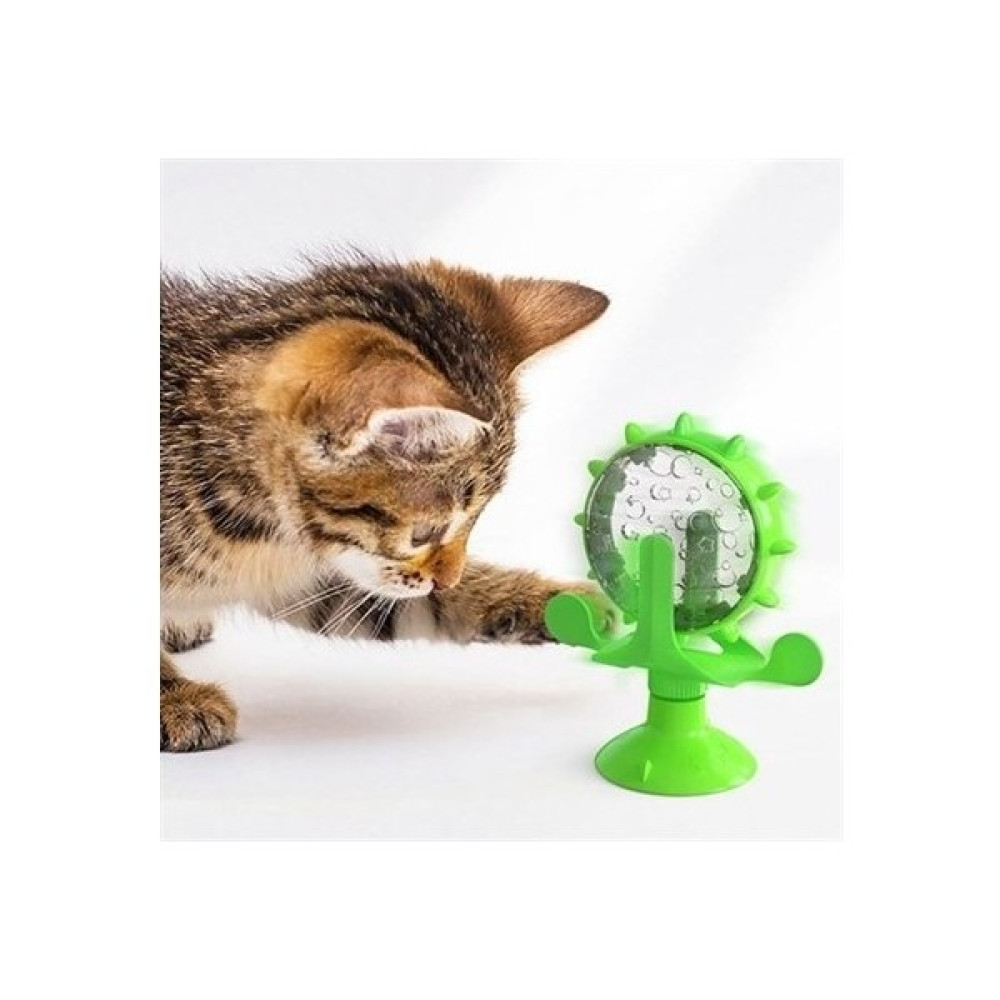 Roichill Vantuzlu Zilli Interaktif Dönebilen Mama Kaplı Renkli Eğlenceli Eğitici Kedi Oyuncağı Evcil Hayvan Ürünleri Fiyatı