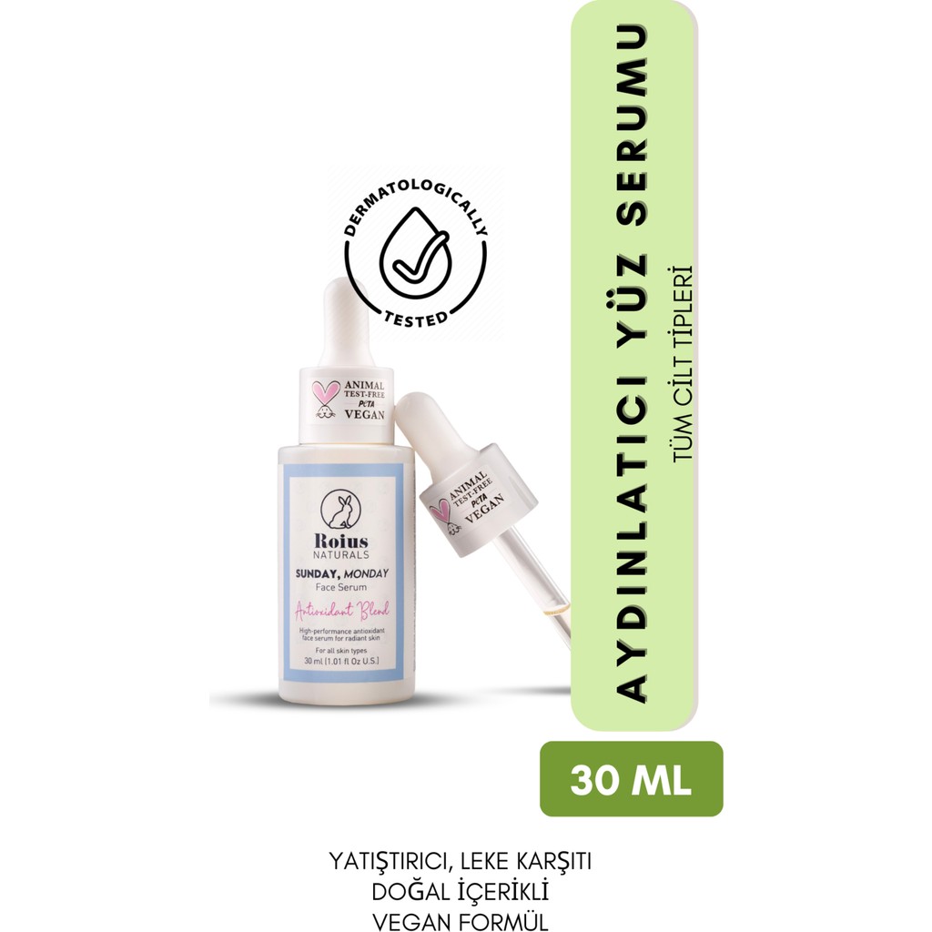 Roius Naturals Sunday Monday Antioksidan Yüz Serumu Diğer Fiyatı