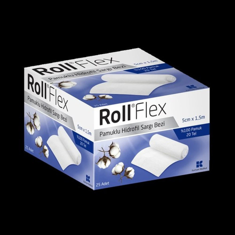 Roll Flex Hidrofil Sargı Bezi 5 cm x 1,5 Metre 25 Ad - 5 cm 1,5 metre Oto Boyaları Fiyatı