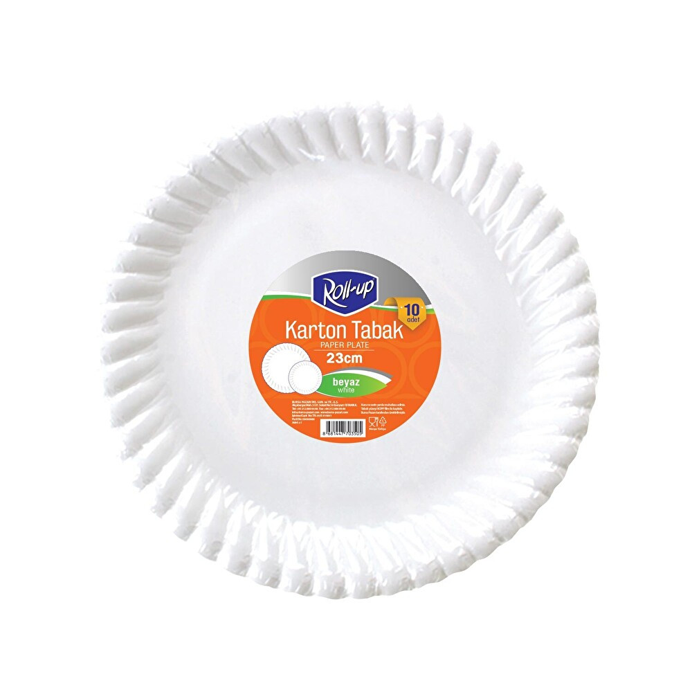 Roll-Up Karton 23 Cm Tabak 10'lu Mutfak Gereçleri Fiyatı