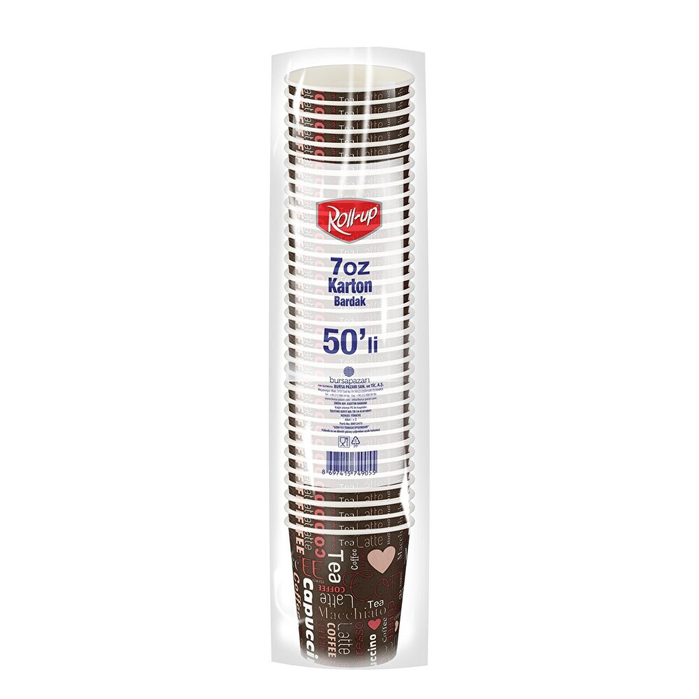 Roll-Up Karton Bardak 7 Oz 50 Li Mutfak Gereçleri Fiyatı