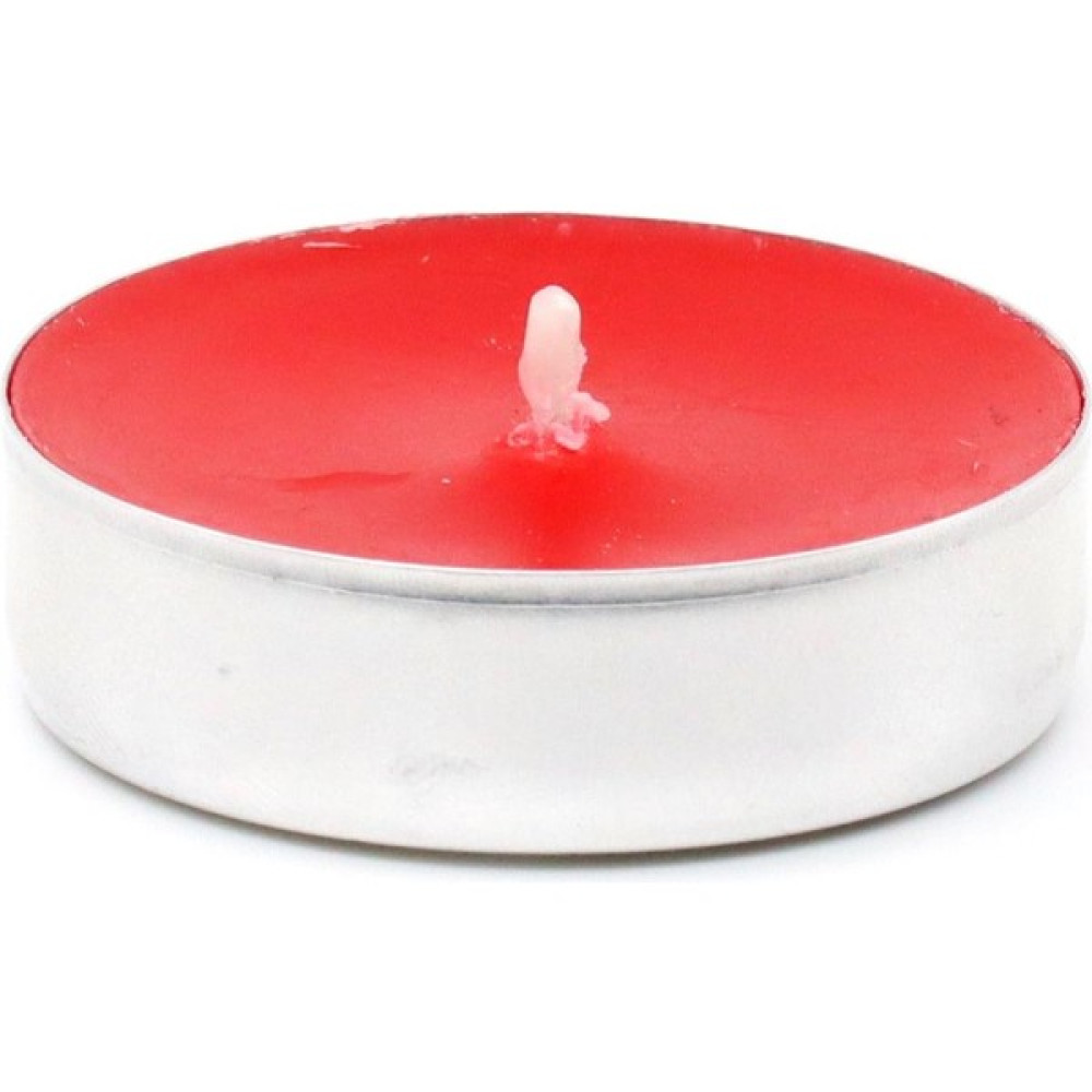 Roll-Up Tea Light Mum Kırmızı - 100 Adet Dekoratif Mum Fiyatı