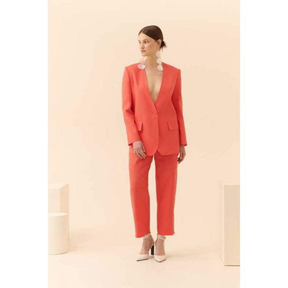 ROMAN Blazer Ceket Nar Çiçeği Y2316036_112 Bayan Ceket Fiyatı