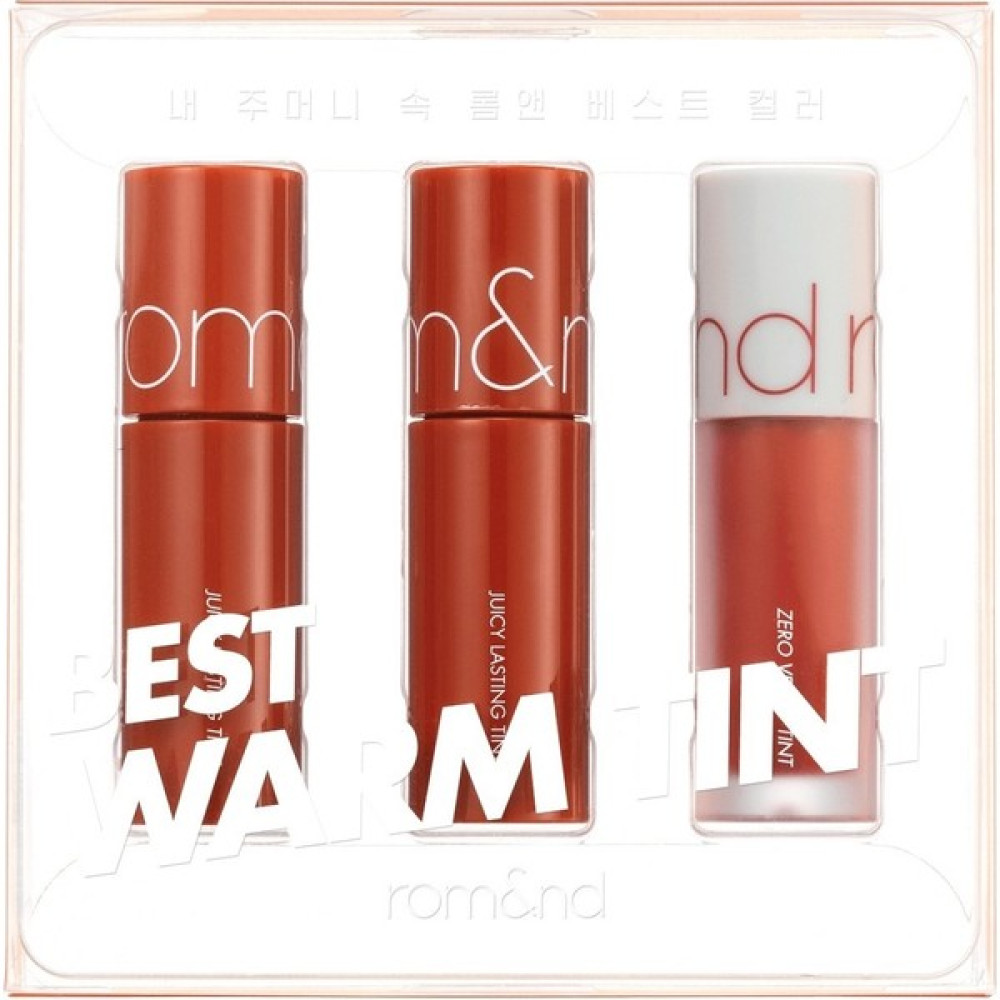 Romand Rom&nd Best Tint Edition Warmtone Pick - Sıcak Tonlar Mini Ruj Seti Rujlar & Dudak Parlatıcıları Fiyatı