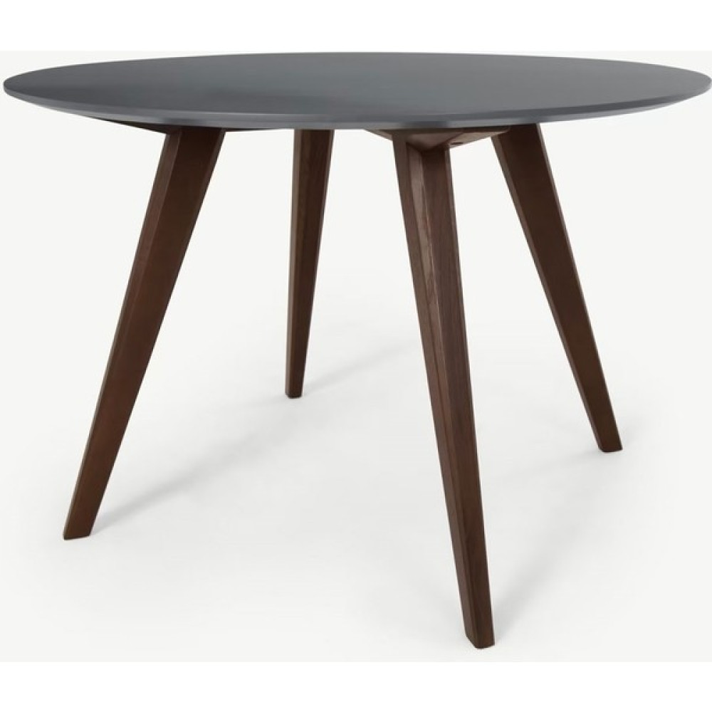Romano 4 Kişilik Yuvarlak Yemek Masası Rmn 9296 Ceviz Ağacı & Gri - 110 x 110 cm Yemek & Mutfak Masası Fiyatı
