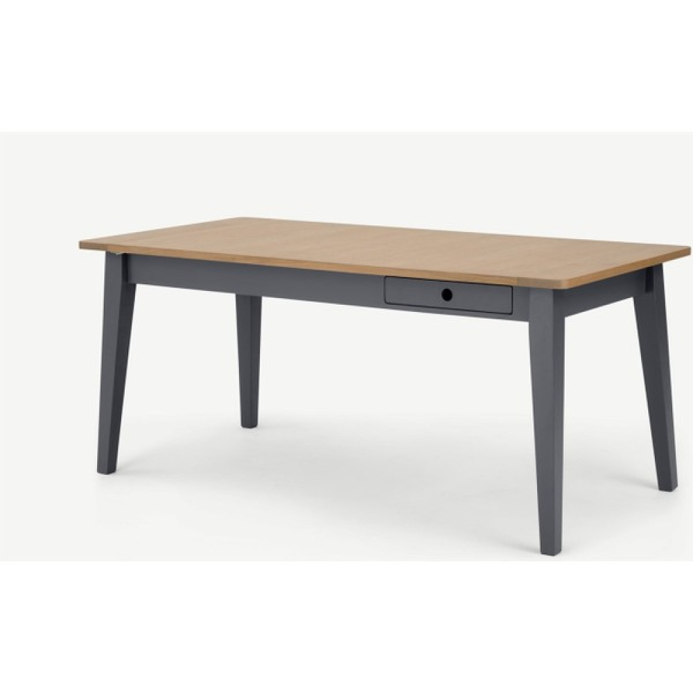 Romano 6-8 Kişilik Açılır Yemek Masası Rmn 7096, Meşe Ağacı - Gri - 214 x 87 cm Yemek & Mutfak Masası Fiyatı
