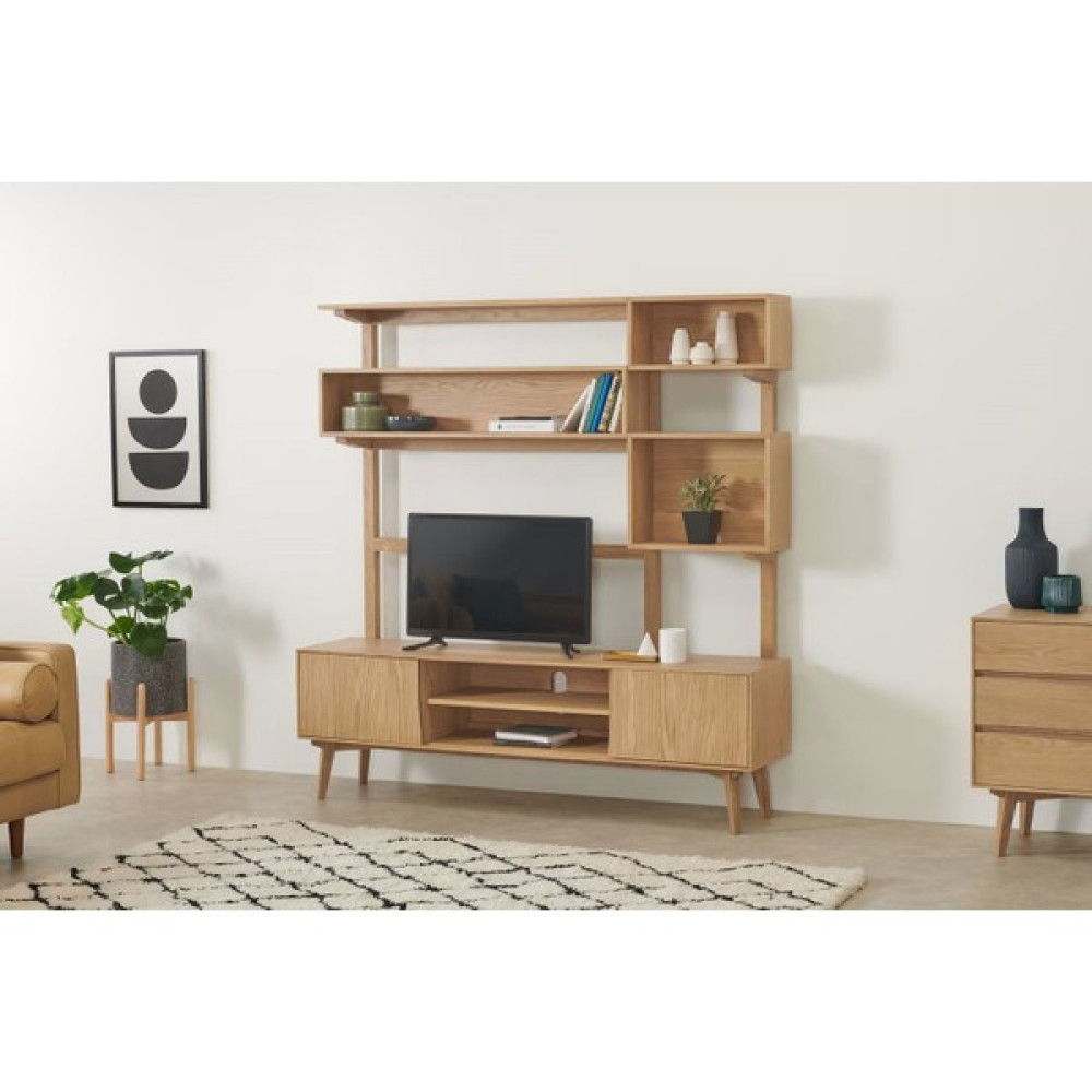 Romano Geniş Tv Ünitesi Rmn 9349, Meşe Ağacı Tv Ünitesi / Sehpası Fiyatı