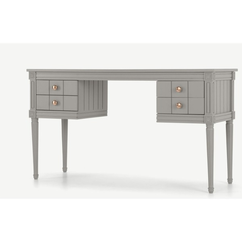 Romano Vintage Çalışma Masası Rmn 5308, Gri - 138 x 48 x 79 cm - Antik Meşe - Ozigo Çalışma Masası Fiyatı