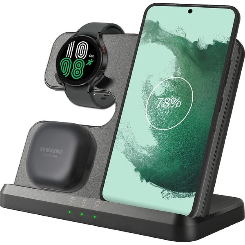 Romantic Night Kablosuz Şarj Cihazı, 3'ü 1 Arada Şarj Istasyonu 15W Samsung Galaxy Watch 5 Pro/4 Classic/3/active 2, S23 S22 Ultra S21+ S20 (Yurt D... Cep Telefonu Şarj Cihazı Fiyatı
