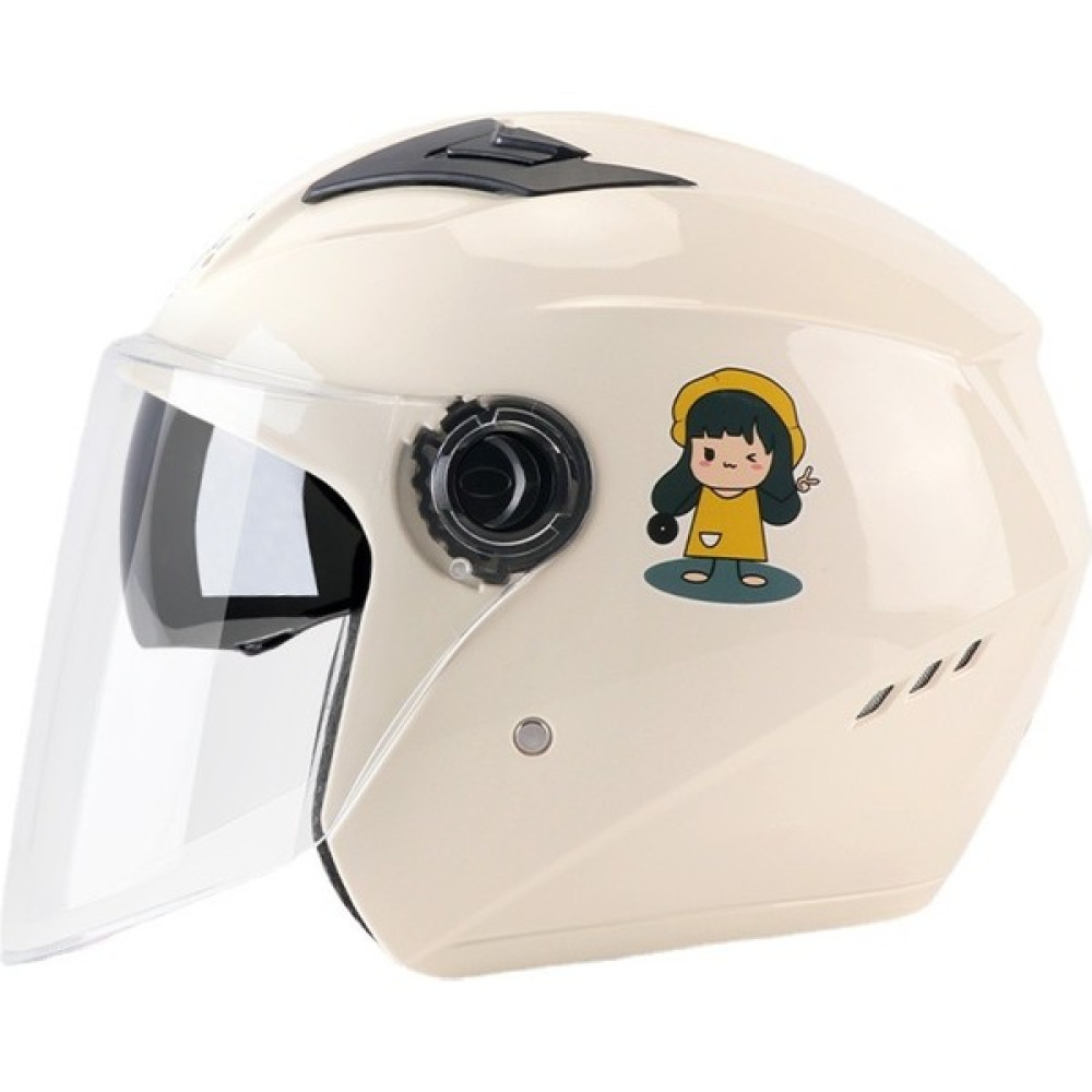 Romantik Balon Kapalı Kask Full Face Motosiklet Kaskı (Yurt Dışından) - Bej Motorsiklet Kaskları Fiyatı