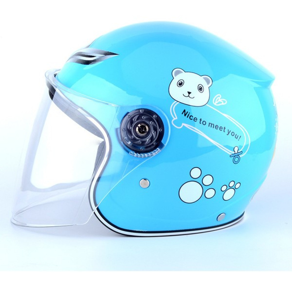 Romantik Balon Kask Mavi Çocuk Motosiklet Kask (Yurt Dışından) Motorsiklet Kaskları Fiyatı