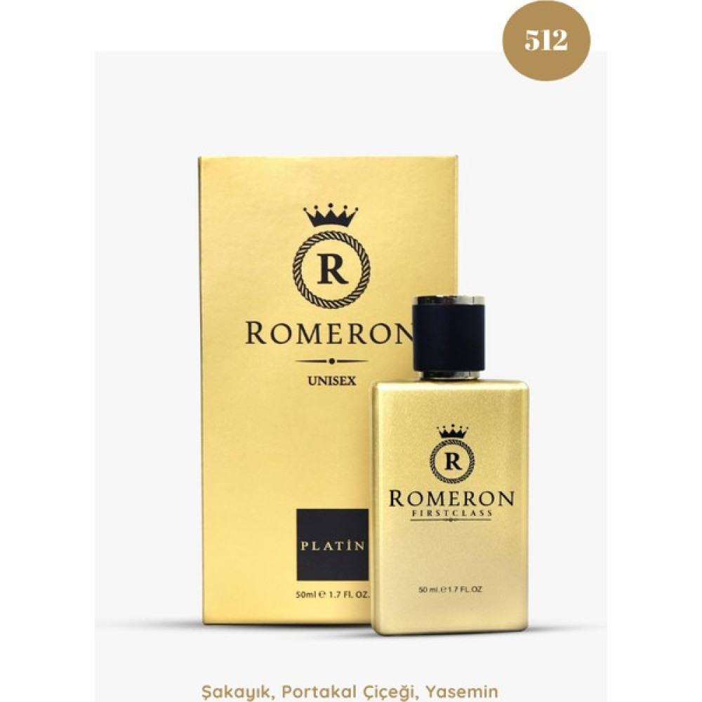 Romeron 512 Gold Unisex Parfüm Edp 50ML Erkek Parfümleri Fiyatı