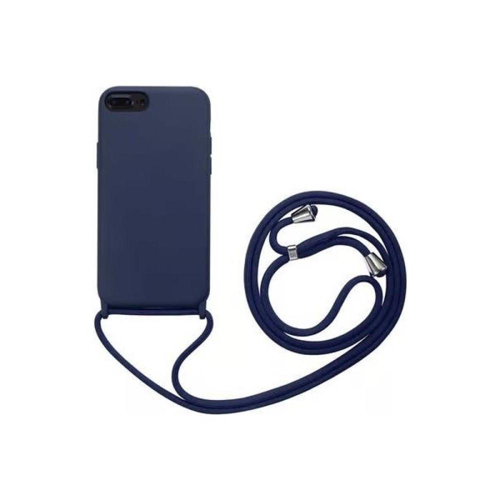 Rona Aksesuar Apple iPhone 7 / 8 Boyun Askılı Lansman Kılıf - Mavi Cep Telefonu Kılıfı Fiyatı