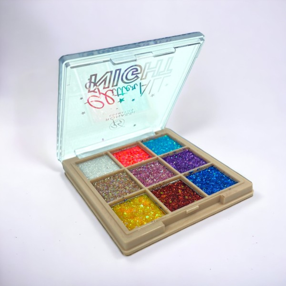 Ronassi Cosmetics 9'lu Glitter Far - KARIŞIK RENKLER Göz Farı Fiyatı