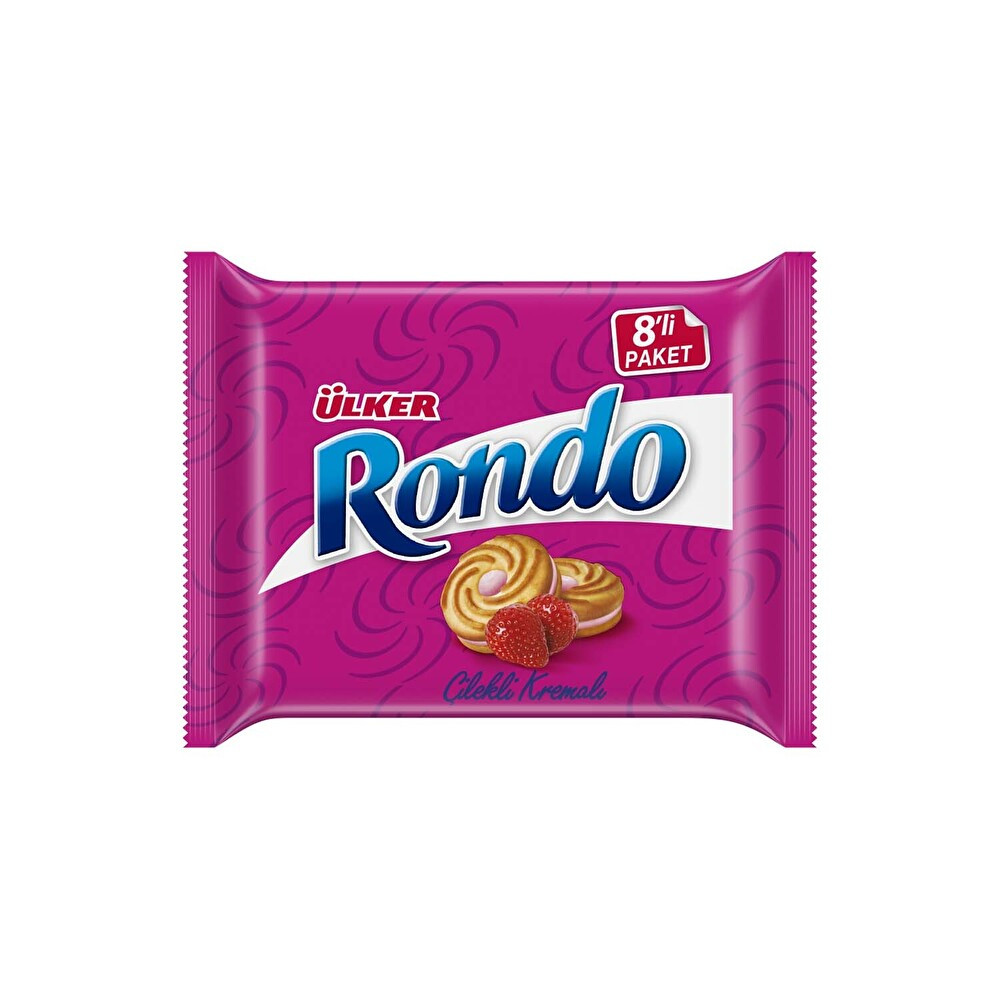 Rondo Çilekli Kremalı 8'Li 488 g Bisküvi ve Kek Fiyatı