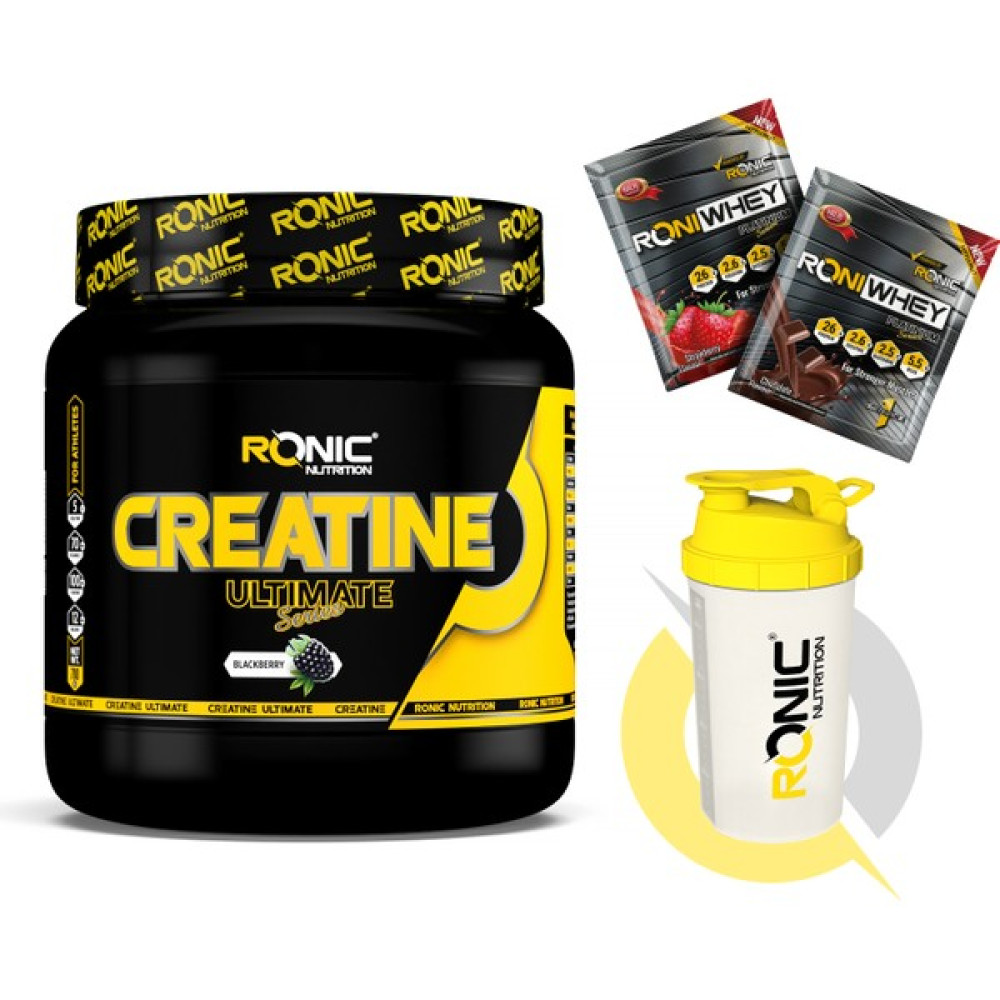 Ronic Nutrition Creatine Ultimate 700 G (Böğürtlen Aromalı) Shaker ve 2 Adet Tek Kullanımlık Whey Hediye - Böğürtlen Sporcu Besinleri Fiyatı