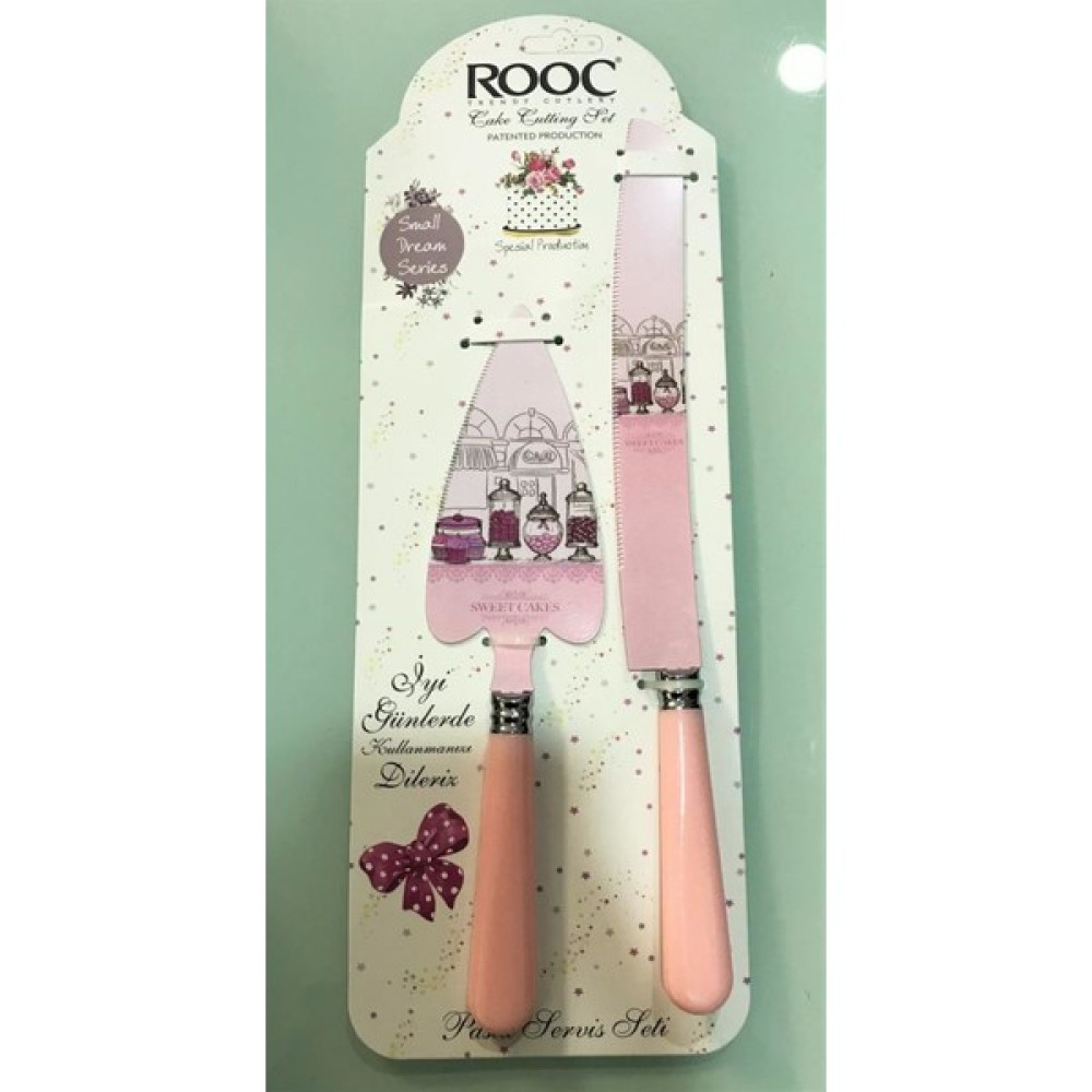 Rooc Cupcake Pasta Bıçağı Ve Spatulası Servis Seti (Pudra) Mutfak Gereçleri Fiyatı