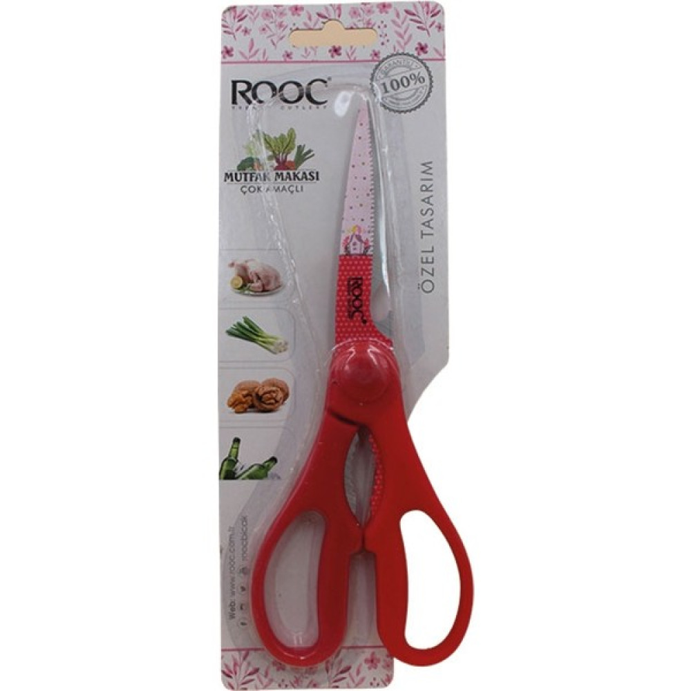 Rooc KS-012 Mutfak Makası - Kırmızı-61 - 1 Adet Oto Boyaları Fiyatı