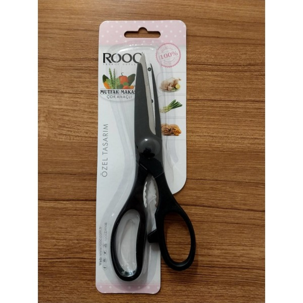 Rooc Tavuk Makas Renkli 22CM 9110C - Siyah Mutfak Gereçleri Fiyatı