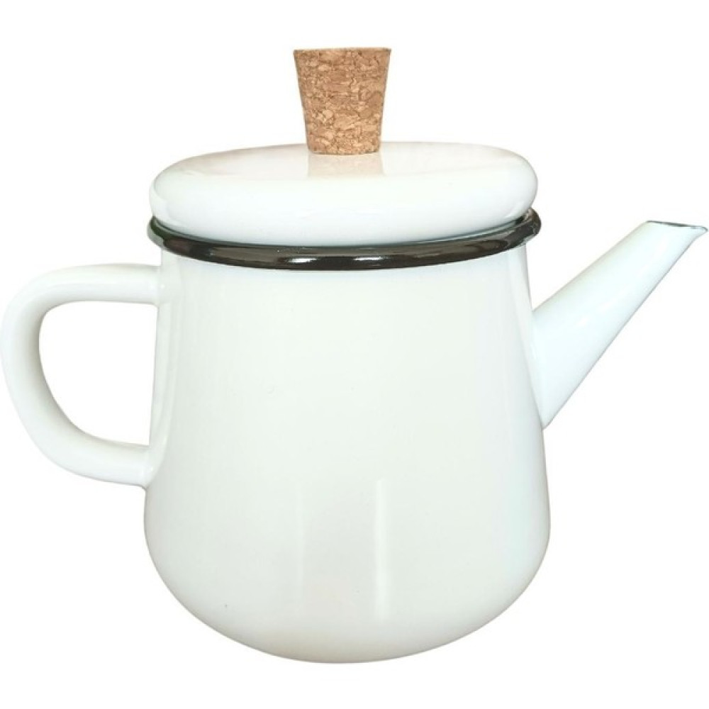 Roofdepo Emaye Demlik Beyaz 850 ml Çay / Çaydanlık Setleri Fiyatı