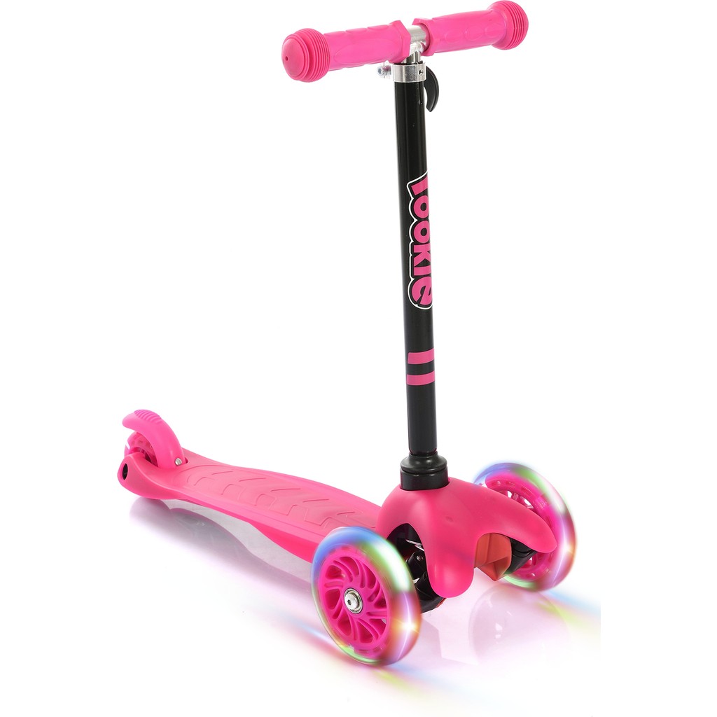 Rookie Pembe Işıklı 3 Tekerlekli Scooter Scooter Fiyatı