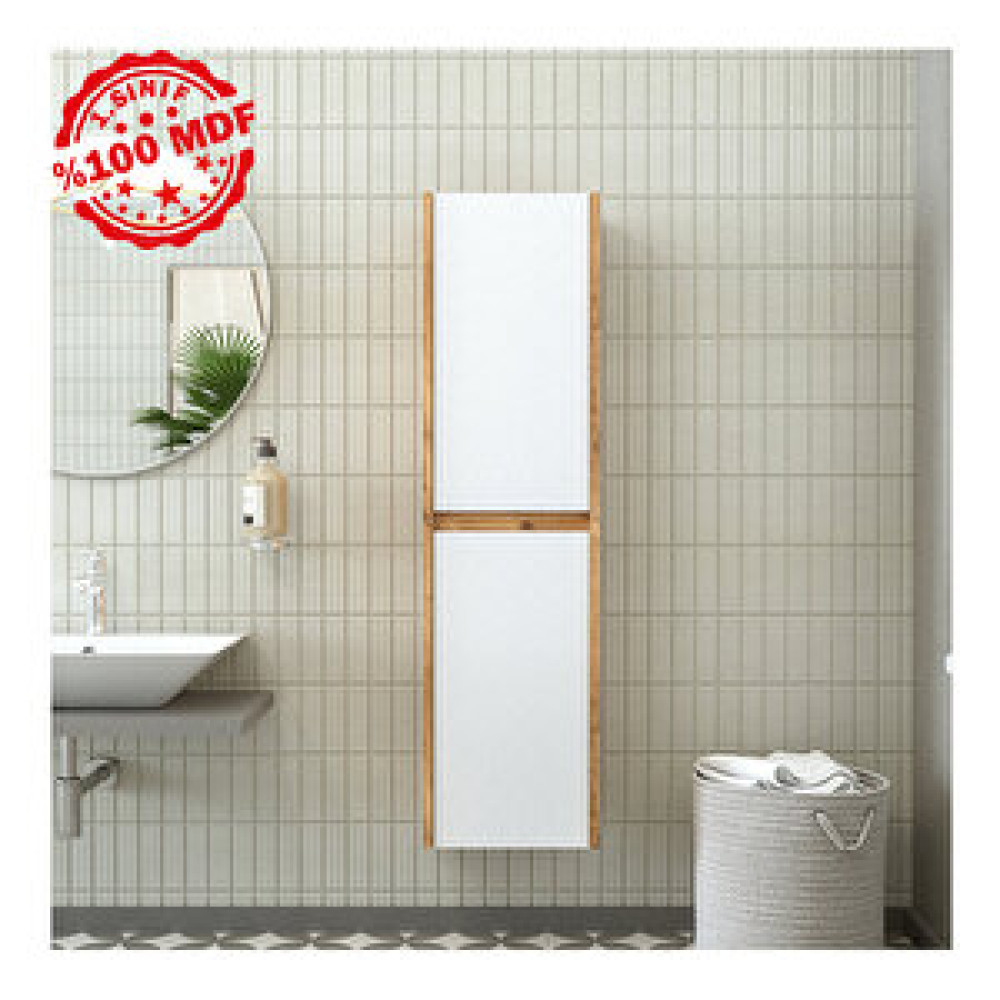 Roomart 2 Kapaklı Asma Ahşap-mat Beyaz Banyo Boy Dolabı Banyo Dolabı / Mobilyası Fiyatı