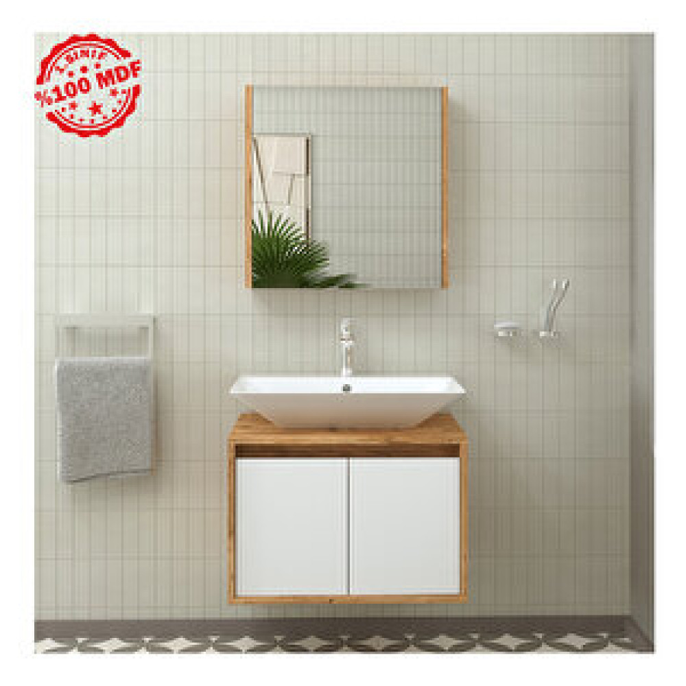 Roomart 2 Kapaklı Lavabolu 65 Cm Asma Banyo Dolap Takımı Banyo Dolabı / Mobilyası Fiyatı