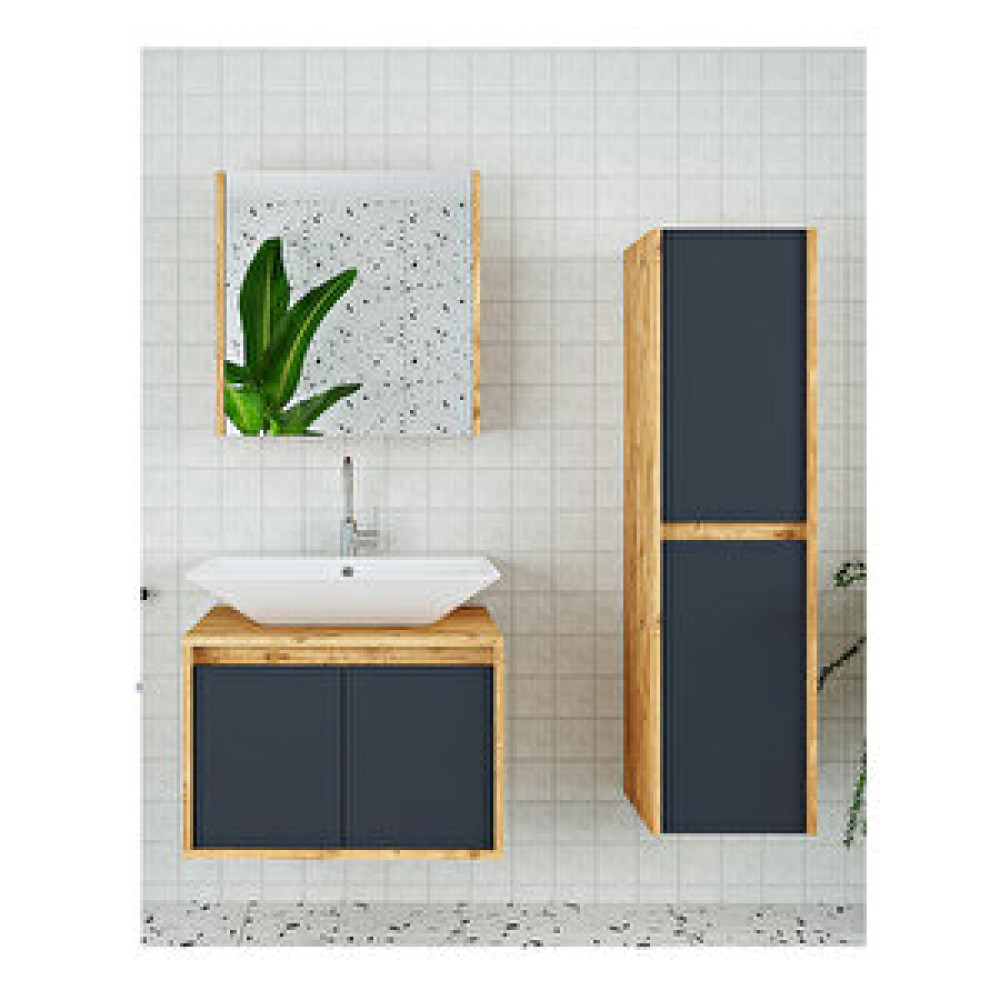 Roomart Lavabolu 65 Cm Banyo Dolabı Boy Dolaplı Banyo Dolabı / Mobilyası Fiyatı
