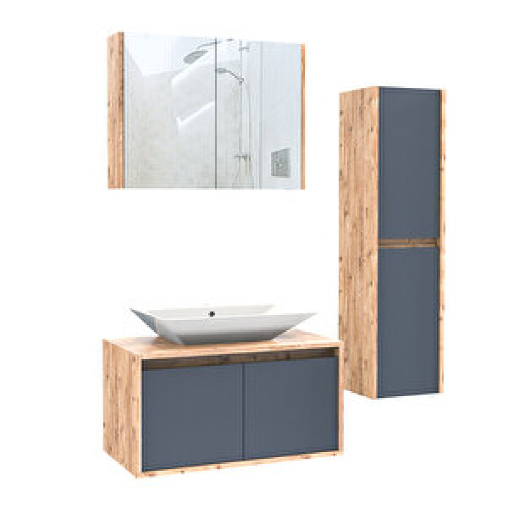Roomart Lavabolu 85 Cm Banyo Dolabı Boy Dolaplı Banyo Dolabı / Mobilyası Fiyatı