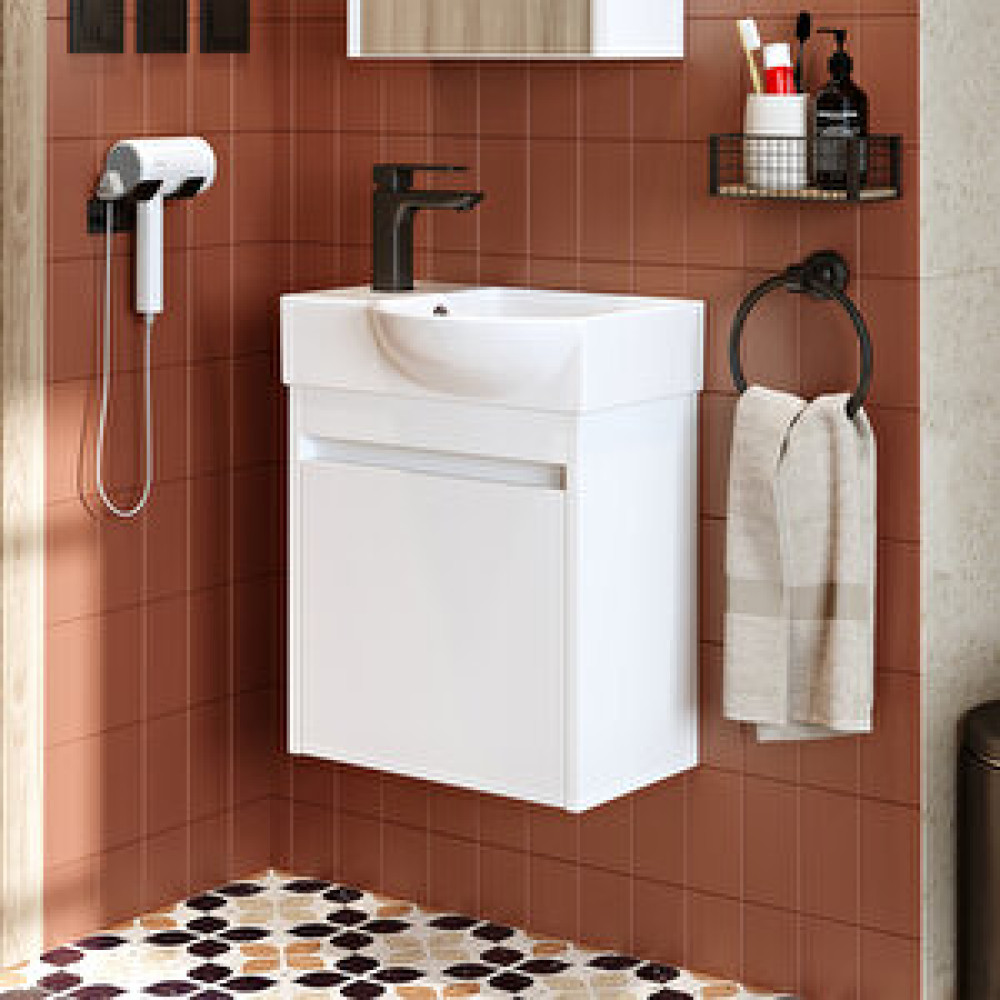 Roomart Leo Ayaksız Tek Kapaklı Sol Lavabolu 46 Cm Banyo Alt Dolabı Banyo Dolabı / Mobilyası Fiyatı