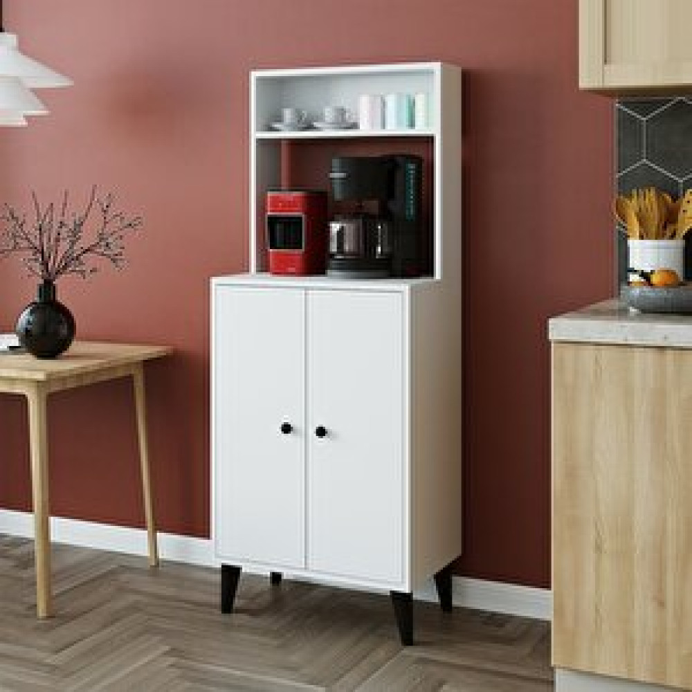 Roomart Mara 2 Kapakli Çok Amaçli Dolap , Ki̇ler Dolabı , Ki̇taplık Mat Beyaz Mutfak Dolabı / Mobilyası Fiyatı