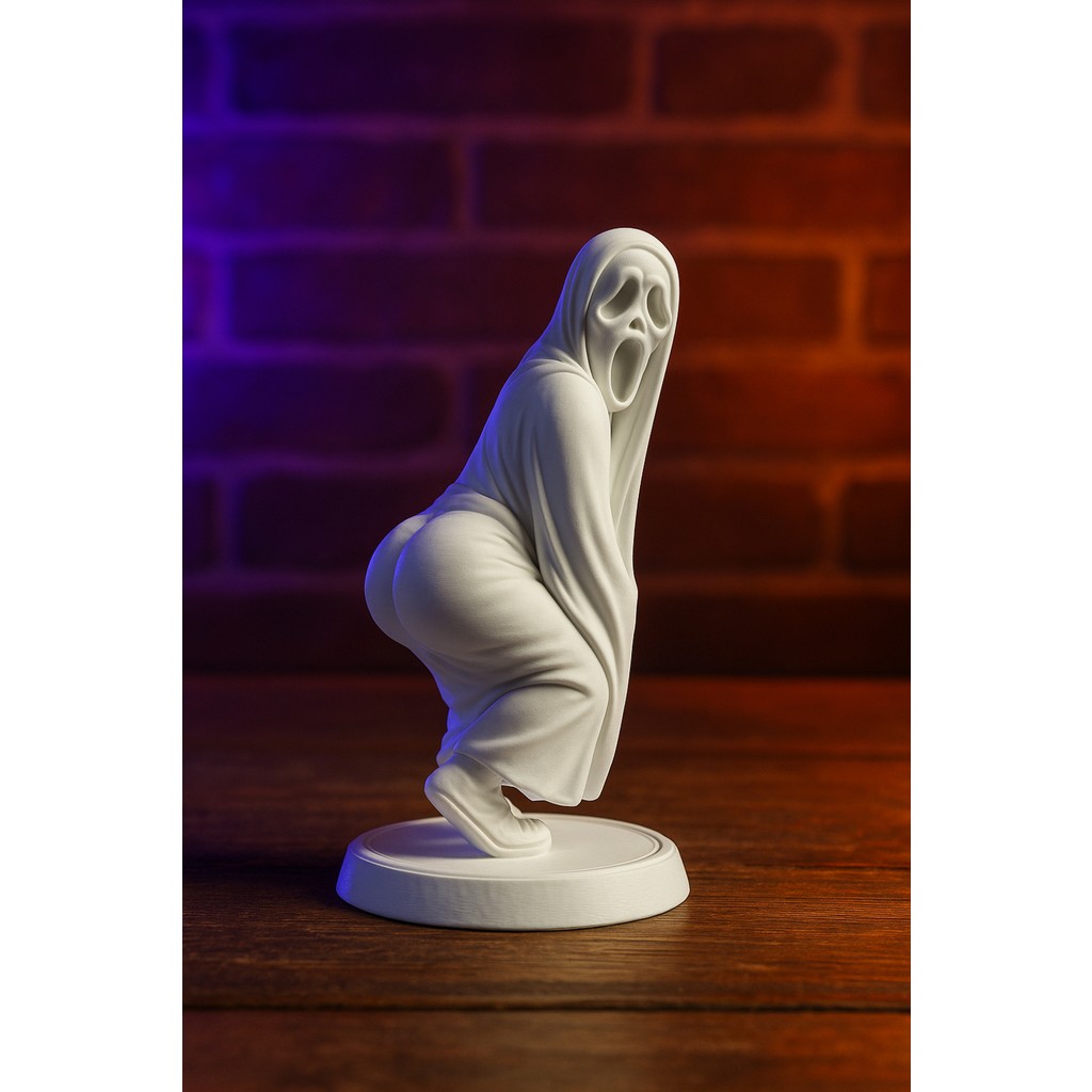 Root Made Twerk Yapan Hayalet Figürü Eğlenceli Gamer Masaüstü Kitaplık Ghost Dekor 10CM - Beyaz Kitaplık Fiyatı