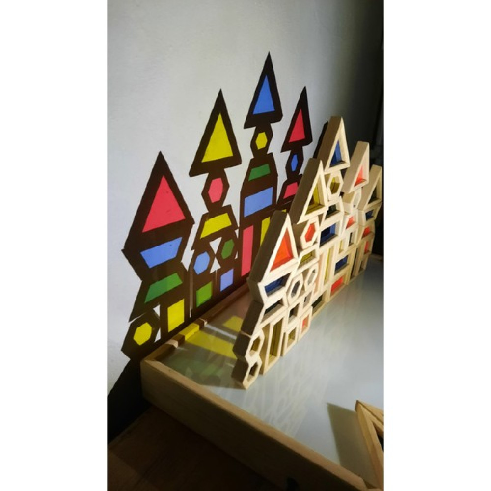 Root Wooden Toys Waldorf ahşap oyuncak 24 parça rainbow blokları Bebek Oyuncakları Fiyatı