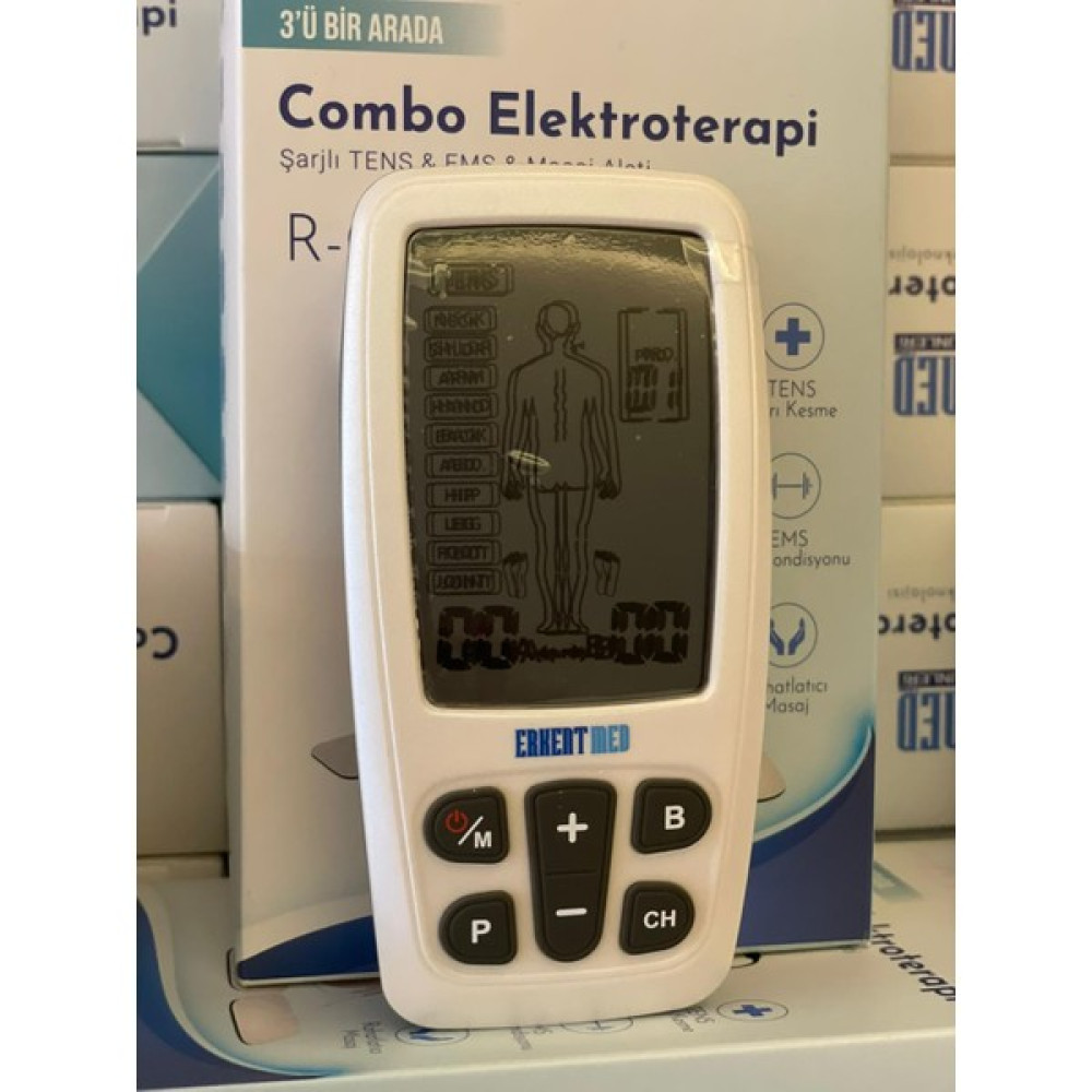 Roovjoy Combo Bataryalı Şarj Edilebilir Tens Ems Masaj Cihazı Aleti + Hediye Masaj Cihazları Fiyatı