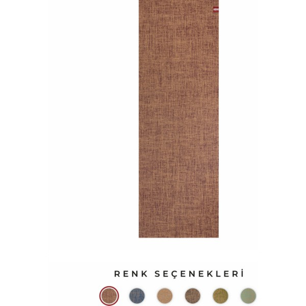Roru Concept Doğal Jüt Yoga Egzersiz Matı 173 x 61 cm 5 mm Kuru, Az - Orta Terleyen Eller İçin, Bordo Pilates Minderi Fiyatı